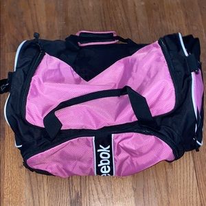 Reebok pink duffel bag